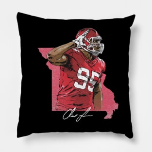 Chris Jones Kansas City Map Pillow