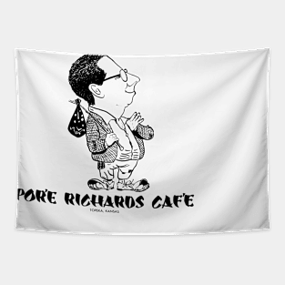 Pore Richards Black Logo Tapestry