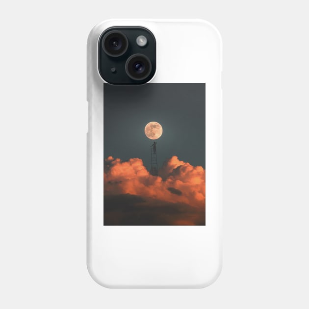 Moon climbing Phone Case by NKML collages