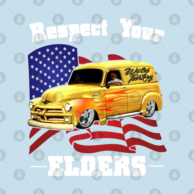 Disover Funny Car Guy - Respect Your Elders Classic Panel Truck - Truck - T-Shirt