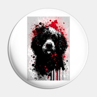 Poodle Ink Portrait Pin