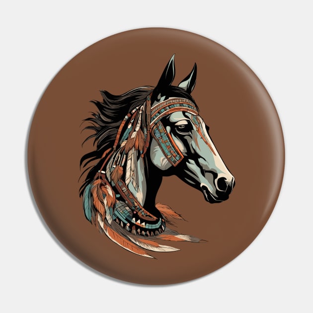 Horse Totem Pin by Ray Crimson