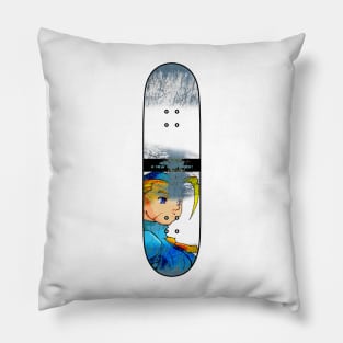 Distressed Skateboard - NC - Cammy Pillow