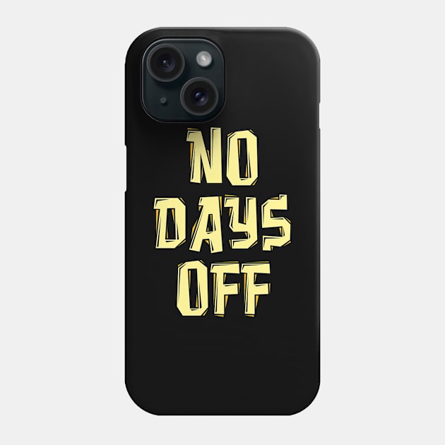 No Vacation Design for proud Workaholics Phone Case by c1337s