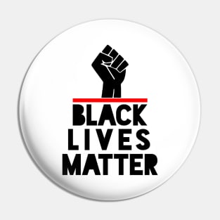 Black Lives Matter hand fist Pin