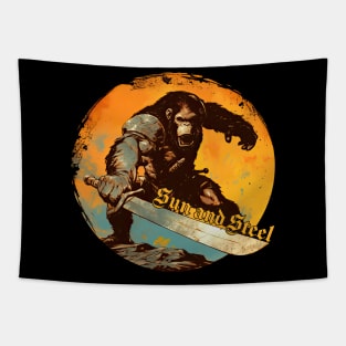 Sun And Steel Iron Maiden monkey Tapestry