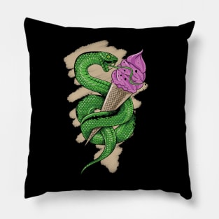 snake cream Pillow