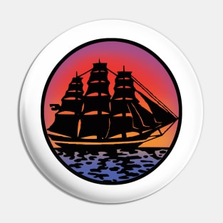 Pirate Ship (color) Pin