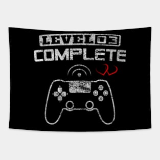 Level 3 complete 3rd Wedding Anniversary Video Gamer Tapestry