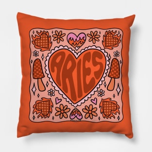 Aries Heart Pillow