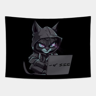 hacker cat Tapestry