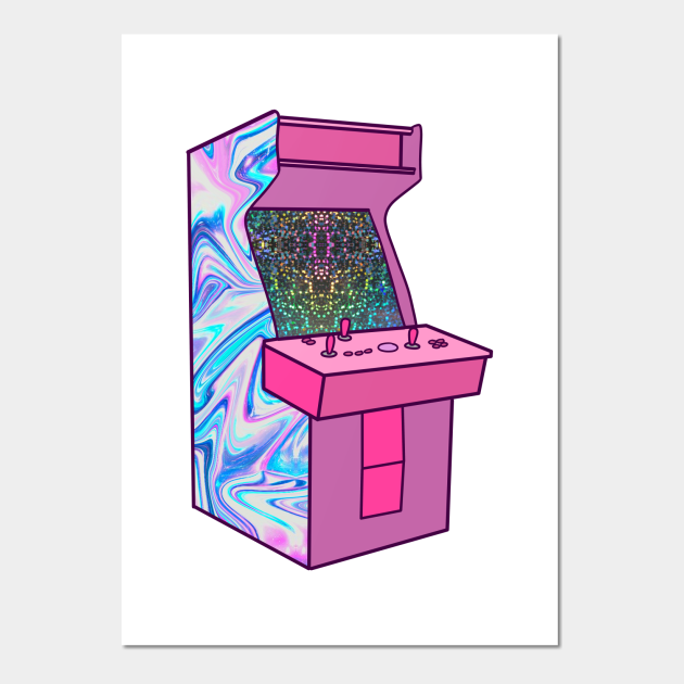 Pink Arcade Machine Arcade Machine Posters And Art Prints Teepublic
