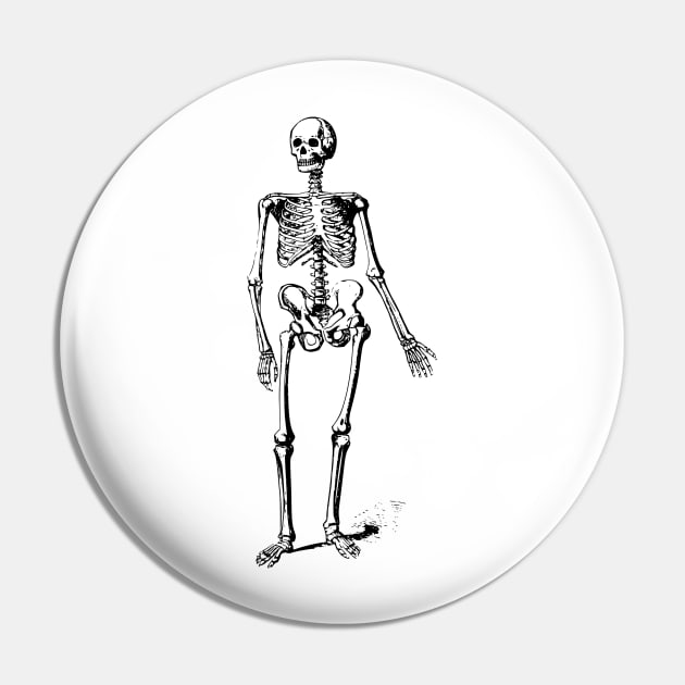 Skeleton Pin by be yourself. design