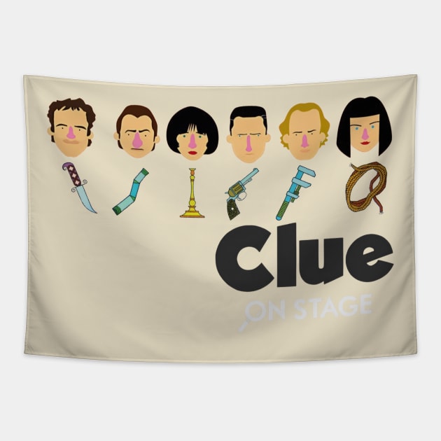 Clue movie t-shirt Tapestry by Takurs