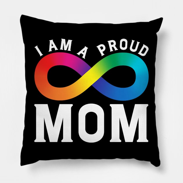 I Am A Proud Autism Mom Pillow by mia_me