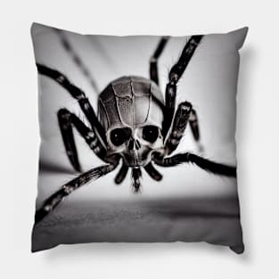 Skeleton Spider Pillow