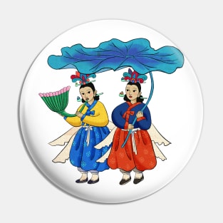 Minhwa: Taoist Fairy Sisters D-2 Type Pin