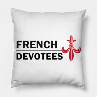 French Devotees Black Pillow