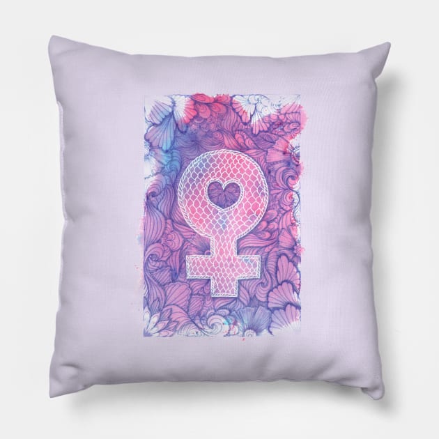 Girl love Pillow by selandrian