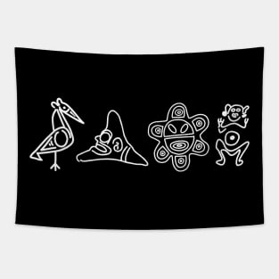 Taino Glyphs Tapestry