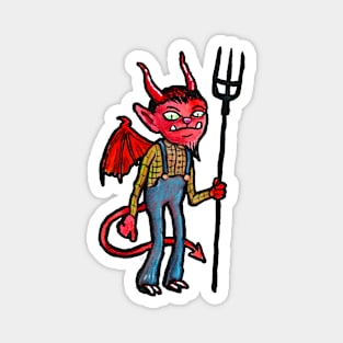 Farmer Devil Magnet