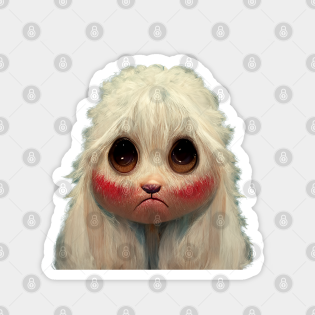 Adorable Sad Lamb with Big Eyes Sad Lamb TeePublic