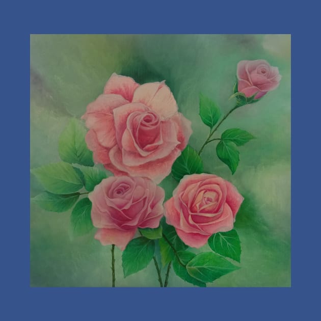 PINK ROSES by Boo Legge