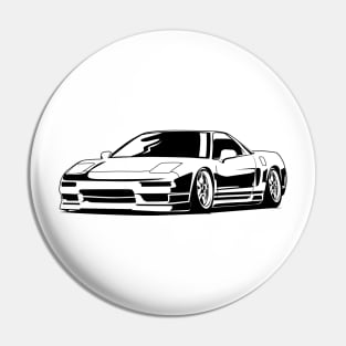 Acura NSX monochrome illustration Pin