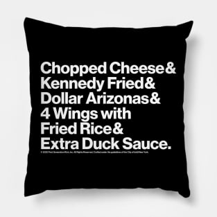 NYC Menu merch Pillow