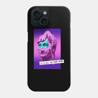 Statue Glitch Mind Vaporwave Crazy Fun Retro Techno Phone Case