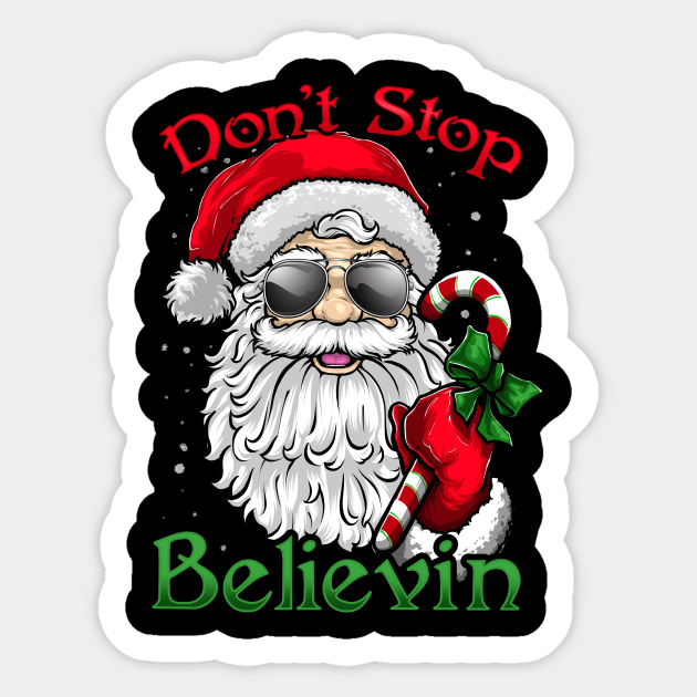 Santa Claus Christmas Santa Believer - Santa Claus - Sticker
