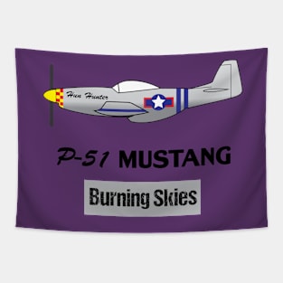 P-51 Mustang WW2 Fighter Plane Tapestry