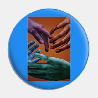 color hands graphic design Pin