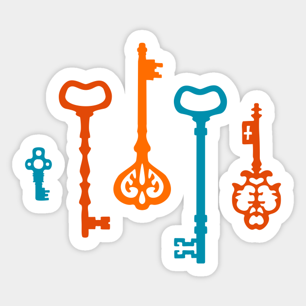 Pumpkin Keys - Old Keys - Sticker