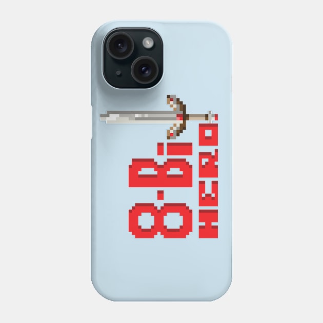 8 Bit Hero Phone Case by ryanovision