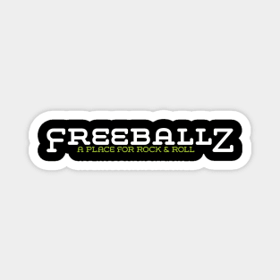Freeballz Classic Logo White Magnet