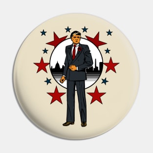 Controversial 80's Businessman Pin