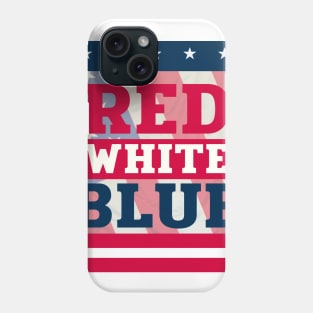 RED WHITE BLUE chemise vintage du 4 juillet, t-shirt du 4 juillet, 4 juillet usa, 4 juillet drapeau Phone Case