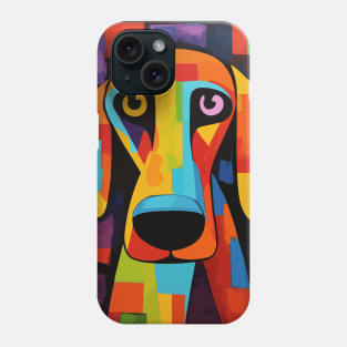 Dog Face Abstract Art Phone Case