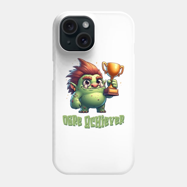 Cute Ogre Achiever Illustration Phone Case by Dmytro