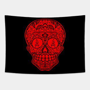 HomeSchoolTattoo Sugarskull Tapestry