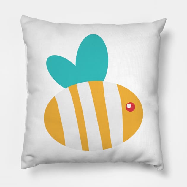 Cute Bee Pillow by MSBoydston