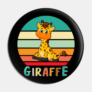 Vintage Retro Giraffe Pin