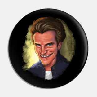 Willem Dafoe Caricature Pin