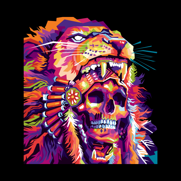 Indian skull by Danwpap2