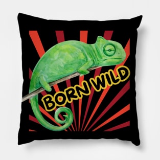 Cute chameleon Pillow