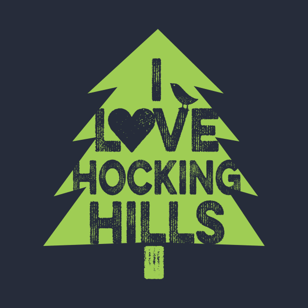 I Lve Hocking Hills Tree Lime by ilovehockinghills