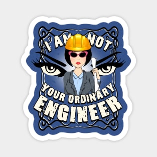 'Not Your Ordinary Engineer' Logo Design Magnet