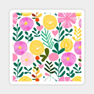 Spring flower garden 5 (MD23SPR021) Magnet