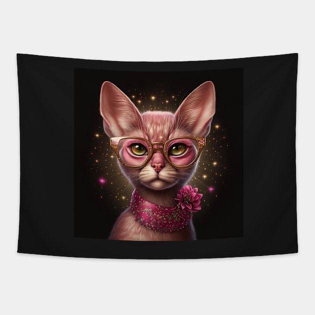 Abyssinian Kitten Tapestry by Enchanted Reverie